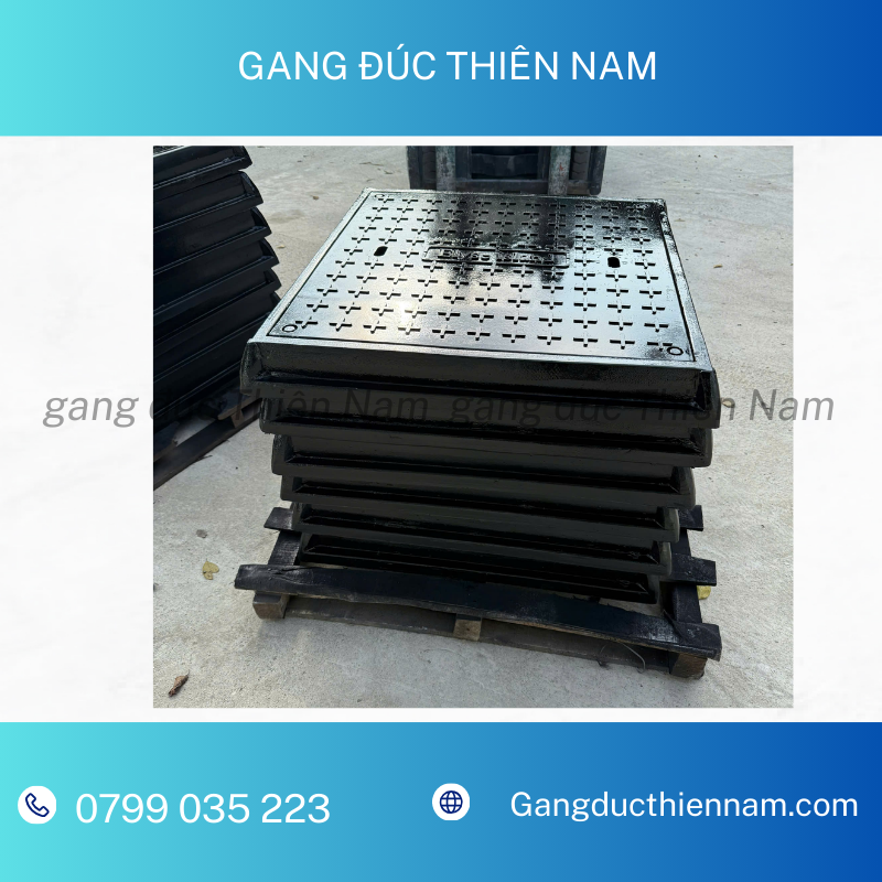 Nắp hố ga composite khung vuông,nắp vuông